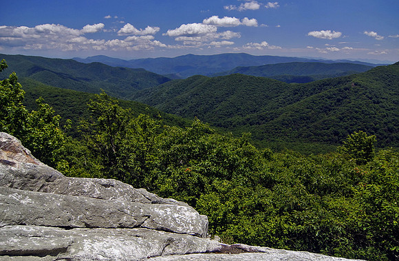 View from Roy's Rock (aka Buzzard Rock), Cherokee NF