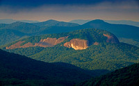 Looking Glass Rock at dawn, Pisgah NF