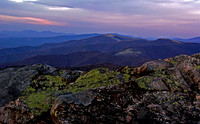 Ancient rock with lichen on Round Bald, Roan Highlands